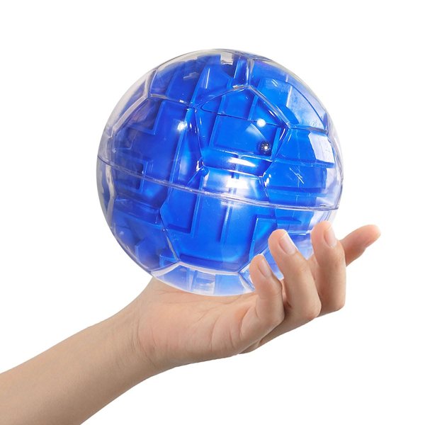 VUYIKOEN Gravity Maze Puzzle Ball, Children's 3D Puzzle Puzzle Toy, Maze Ball Magic Puzzle Game, Steel Ball 3D Puzzle Game, Make Children Smarter Brain, Best Gift, Blue, 1