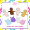 June Garden My First Basket Plush Baby Doll Set - Includes 1 Basket and 4 Multicultural Soft Plush Babies with Emotional Expressions for Infants and Toddlers Birth and Up