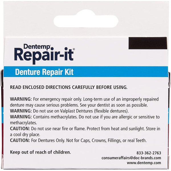Dentist On Call Repair-It Denture Repair Kit, Zinc Free 1 kit