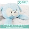 GUND Baby Sustainably Soft Puppy Lovey, Stuffed Animal Plush Blanket Made from 100% Recycled Materials, for Babies and Newborns, Blue/Cream, 10”