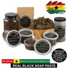 African Black Soap Paste 16 oz 100% Natural Raw soap for Acne, Eczema, Psoriasis, and Dry Skin Scar Removal Face And Body Wash. Handmade imported from Ghana
