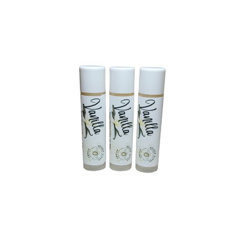 Golden Hives Apiary Moisturizing Lip Balm With Raw Beeswax & Organic Cocoa Butter-Vanilla (Pack of 3)
