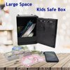 Litpggy Kids Safe Bank with Fingerprint Password Talking ATM Piggy Bank for Real Money Toy Gift for 5-14 Years Old Boys Girls (Silver/Black)