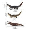 Fantarea 3 PCS Simulation Realistic Wild Life Jungle Animal Figures Model Figurines Crocodile Alligator Party Favors Desktop Decoration Playset Toys for 5 6 7 8 Years Boys Girls Toddler