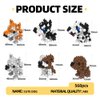 KADELE Cute Dog Building Animal Sets, Extremely Challenging STEM Building Blocks Decor for Adults Kids, Micro 3D Educational Toys for Boys Girls Ages 8 and Up, 6 Cute Dogs(568 Pieces)