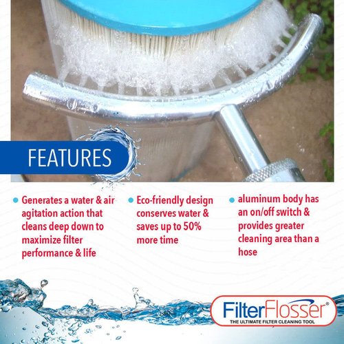 Filter Flosser - The Ultimate Cartridge Filter Cleaner for Pools & Hot Tubs