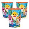 Fun Express Baby Shark Reusable Plastic Cups Bulk 12 Ct