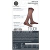 TOUCH Compression Socks for Men, 15-20 mmHg, Herringbone, Cotton, 1 Pair, Charcoal, Medium