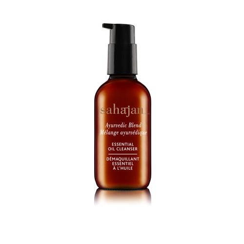 Sahajan Aryuveda Science of Intuition ESSENTIAL Oil Cleanser - Ayurvedic Face Cleanser Dry & Sensitive Skin - 120ml/4 oz - 5,000 year old Science - Skin Cleanser & Makeup Remover, 100% Natural