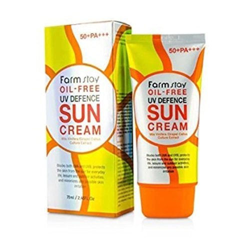 Farmstay Oil-Free UV Defence Sun Cream SPF50+ PA+++ 2.46Oz UVA UVB Protection