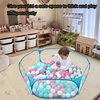 Jacone Portable Cute Blue Hexagon Children Ball Pit, Indoor and Outdoor Easy Folding Ball Play Pool Kids Toy Play Tent with Carry Tote, Balls Not Included