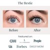 FlutterHabit The Bestie Lashes, DIY Lash Extensions [Up to 10 Day Wear], Natural & Subtle Cat-Eyed Cluster Lashes, Salon Quality Eyelashes Extensions, Natural Lashes, No Lash Glue Included