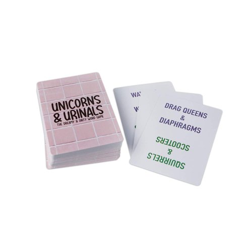Shenanigames Adult Party Games: Unicorns & Urinals - Guess The Word Pair - Choose Your own Level of NSFW - Adaptable for Work, College Parties, Bars & Game Nights