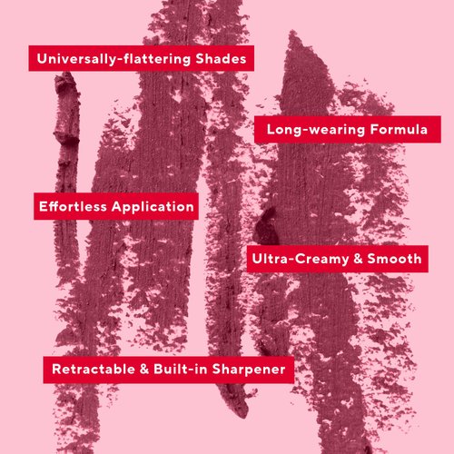 Mirabella Line & Define Lip Definer Lip Pencil, Smoothing & Moisturizing Retractable Lip Liner with Long-Lasting & Ultra-Creamy Formula, Antioxidants Vitamin C & E, & Built-In Sharpener, Flirty