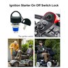 Ignition Starter On Off Switch Lock with Easy Pull Key Fit for Most Pride Victory Go Go Mobility Scooter Electric Scooter 4 Wheels Power Chairs 4 Keys