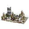 General Jim's WW2 'The Front Line' Military Base Snow Series Bunkers Fort Scene Building Block Set with Corner Watchtower Bunkers Command Center
