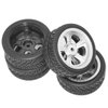 ShareGoo OD 2.55" RC 12mm Hex Plastics Wheel Rims & Rubber Tires Tyre for RC 1/10 On-Road Touring Racing Drift Car