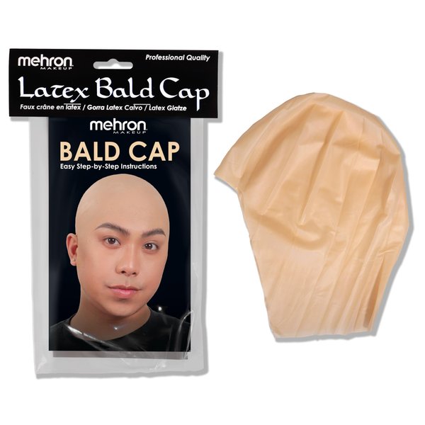 Mehron Makeup Professional Bald Cap for Adults, Men, & Women | Costume Bald Cap for Halloween, Cosplay, & Theatre (Latex)