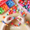 VERTOY Girls Toys pop Beads Jewelry Making kit for Toddlers - Arts and Crafts kit for Girls Age 3 4 5 6 7 8 Year Old, Necklace Bracelet and Ring Creativity Snap Set, Best Children Birthday Gift