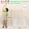 Bazen 100 Pieces Disposable Aprons for Kids Plastic Aprons Clear kids Apron Toddler Apron Art Apron Disposable Children Apron Disposable Smocks for Painting Cooking Eating Teaching Picnic DIY Craft