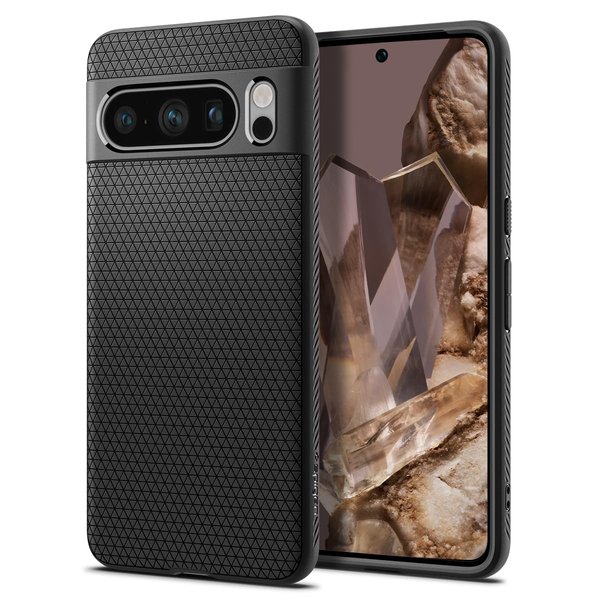 Spigen Liquid Air Armor Designed for Pixel 8 Pro Case (2023) - Matte Black