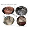 EDEALYN Ultra-Luxury PU Leather Car Seat Protection Cover Car Seat Cover for Most Four-Door Sedan&SUV,Single Seat Cover Without Backrest 1PCS (W 20.8× D 21× T 0.2inch) (3D-Beige)