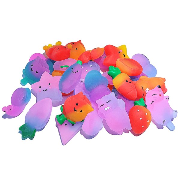 30Pack(Random Delivery) Gradient Color Series Mochi Squishy Birthday,Party Favors,Classroom prizes,Goody Bag Stuffers
