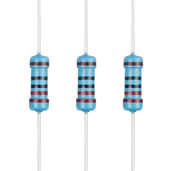 EDGELEC 100pcs 220 ohm Resistor 1/2w (0.5Watt) ±1% Tolerance Metal Film Fixed Resistor, Multiple Values of Resistance Optional