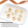 NAISKA 8PCS Gold Star Hair Accessories Spiral Hair Pins Wedding Stars Hair Clips Bridal Headpieces Decoration Loc Dreadlock Accessories Hair Jewelry for Women and Girls (Gold)