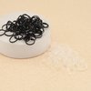 1500 Pcs Mini Hair Rubber Bands, Non-slip Rubber Hair Bands for Girls Hair Braids, Hair Elastic Hair Ties (Black and Clear)
