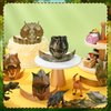 Gersoniel 24 Pcs Dinosaur Birthday Party Hats, Favors, Headbands, and Paper Crowns for Kids - Realistic Dinosaur Theme Decoration