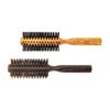 SHASH Boar Bristle Round Brush - Made In Germany | Volumize and Revitalize Your Hair with Softer, Smoother Results - Scalp Exfoliation and Stimulation - Eco-Sourced Olive Wood Handle