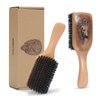 BESTOOL 100% Pure Boar Bristle Hair Brush - Premium Design for Fine to Medium Hair, Enhancing Texture and Vibrancy