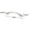 Franklin Brass Modern Curve (10-Pack) Cabinet Handles 3" Satin Nickel Cabinet Pulls Handles for Cabinets and Drawers Cabinet Hardware Dresser Handles Drawer Pulls P12447K-SN-B