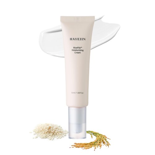 HAYEJIN RiceFila Rice Moisturizer Face Cream | Day and Night Moisturizer for Face Hydrating Face Cream Natural Rice Vegan Face Moisturizer for Dry Skin | K Beauty Face Lotion Rice Cream (1.69 fl oz)