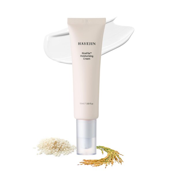 HAYEJIN RiceFila Rice Moisturizer Face Cream | Day and Night Moisturizer for Face Hydrating Face Cream Natural Rice Vegan Face Moisturizer for Dry Skin | K Beauty Face Lotion Rice Cream (1.69 fl oz)