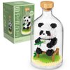 OLTLYUNH Creative Panda Toy Building Set,Adult Mini Animal Friend Set,Party Favors Gift for Kids,Animal Lovers Office Home Decor Building Block,New Year Easter Birthday Gift for Boys Girls(Eating)