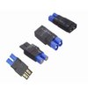 Wmzjnljy 4pcs RC Battery Connector Adapter 2pcs TRAX Male to EC3 Female and TRAX Female to EC3 Male Connector Adapter for ESC Charger(W01-4)