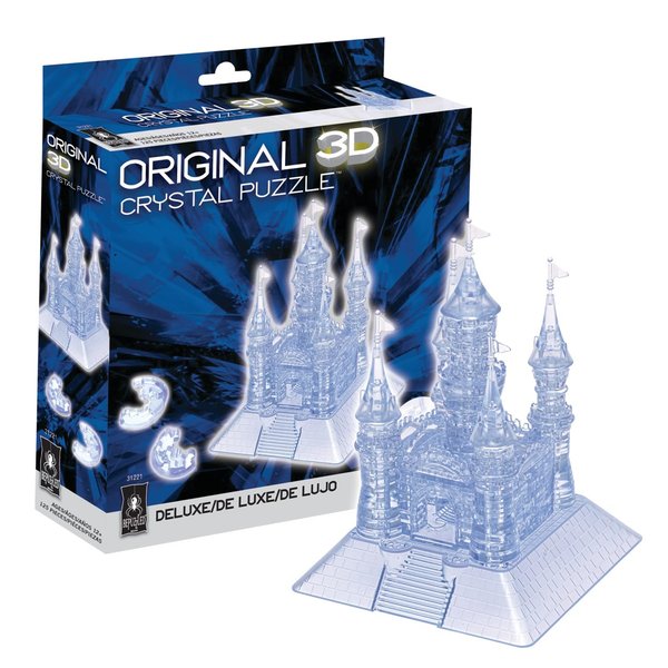 BePuzzled, Grand Castle Deluxe Original 3D Crystal Puzzle, Collect Them All, for Puzzlers Ages 12 and Up