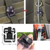BSGB 51Pcs Tactical Gear Clip Strap Molle Web Dominators Webbing Attachments for Molle Bags Tactical Backpack Tactical Vest Tactical Belt Outdoor Hydration Tube Backpack