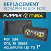 FL!PPER Flipper Max Aquarium Algae Remover for Fish Tank Cleaner Replacement Blades, Pack of 2 - Glass Scraper Blades for Cleaning Kits - Water Cleaning Accessory