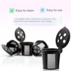 4 Reusable K Cups for Keurig K Supreme, K Supreme Plus and K Slim with Multistream Technology - 4 Black Refillable Kcups Coffee Filters for Keurig Coffee Makers
