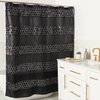 Popular Bath Sinatra Bathroom Shower Curtain Luxury Glamorous Fabric shower curtain modern shower curtain unique Design Bling Black Shower Curtain Black, size 72 x 70