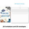 Cowboy First Birthday Invitations My First Rodeo Birthday Invitations with Envelopes Set of 20 Wild West Southwestern Boy 1st Birthday Invites Fill in Blank