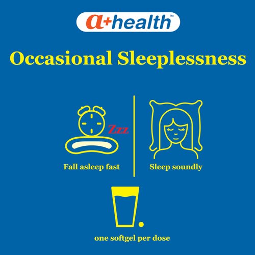 A+Health Nighttime Sleep Aid Diphenhydramine 50mg Softgels, Maximum Strength, 160 Count