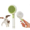 VIOJOJO Cat Brush Dog Brush with Release Button for Shedding, Self Cleaning Cat Comb Hair Brush for Indoor Cats, Dog Deshedding Brush Grooming Kit, Pet Supplies Hair Remover Tool