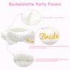 Jaciya Bachelorette Party Favors Spa Makeup Headband 8 Packs Bride Bridesmaid Headband Bridal Shower Gifts Wedding Hair Accessories(White,Pink)