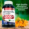 FITO MEDIC'S Lab | ashwagandha |180 Caps | 12000 mg | ashwagandha Capsules | Pure | ashwagandha Supplements | ashwaganda | ashawaganda Pills| aswagandha Vitamin | aswagandha