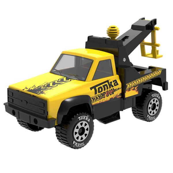 Tonka Steel Classics, Tow Truck – Made with Steel and Sturdy Plastic, Yellow Friction Powered, Boys and Girls, Toddlers Ages 3+, Big Construction Vehicle, Birthday Gift, Christmas, Holiday