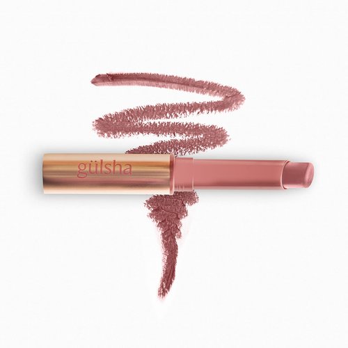 Gulsha Rose Kiss Lip Care Soft Matte Lipstick with Natural Rose Essential Oil, Dawn, 2 gr / 0.07 oz